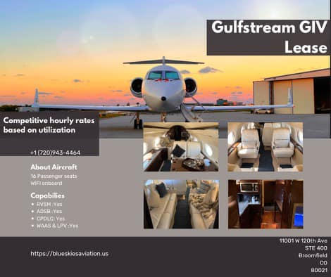 Gulfstream IV for Lease